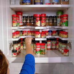 Spice Rack and Stackable Shelf