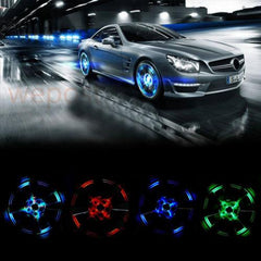 LED Lights for Wheel Valve Caps Cars - Bikes